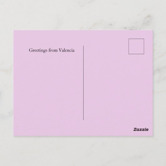 Blume Market Cities of the World Madrid Custom Postkarte (Rückseite)