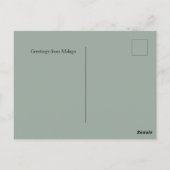 Blume Market Cities of the World Malaga Custom Postkarte (Rückseite)