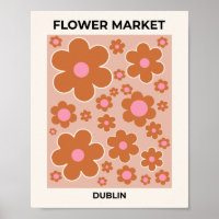 Blume Market Dublin Retro Blume farbenfroh