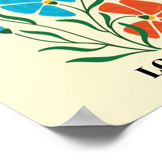 Blume Market Editable London Poster (Ecke)