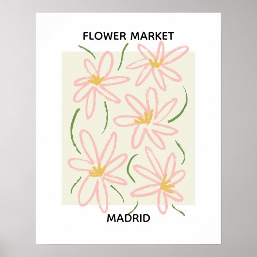 Blume Market Editable Madrid Poster (Vorne)