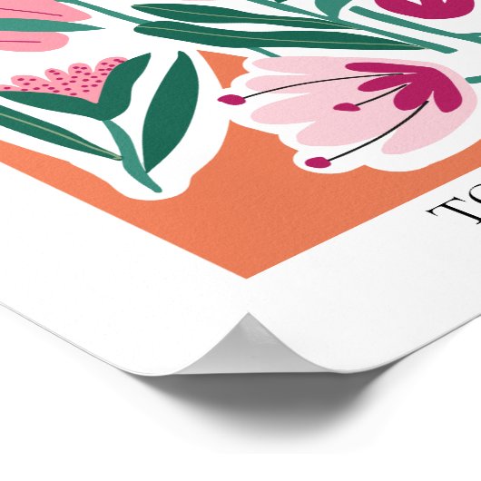 Blume Market Editable Poster (Ecke)