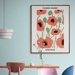 Blume Market Editable Santiago Poster