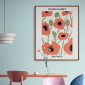 Blume Market Editable Santiago Poster