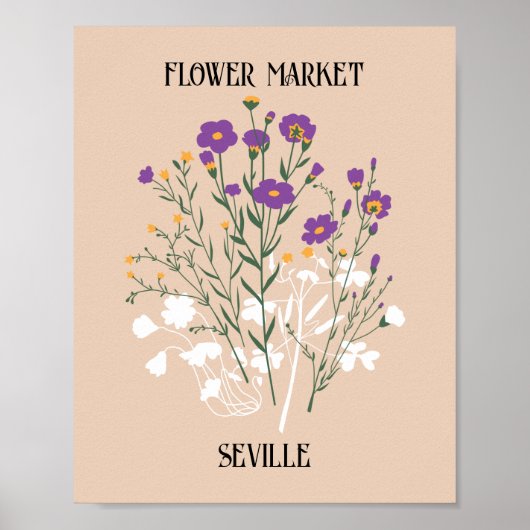 Blume Market Editable Sevilla Poster (Vorne)