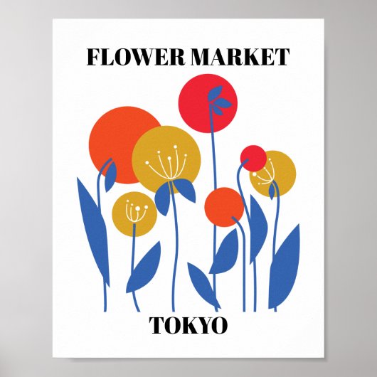 Blume Market Editable Tokio Poster (Vorne)
