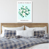 Blume Market Honolulu White Jasmine Floral Leinwanddruck (Insitu (Schlafzimmer))