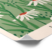 Blume Market London Retro Abstrakte Blume Poster (Ecke)