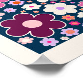 Blume Market London Vinatge Abstrakte Blume Poster (Ecke)