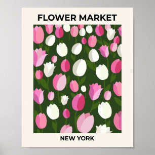 Blume Market New York Tulips Night Poster