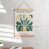 Blume Markt Abstrakt Retro Calla Lilie Poster