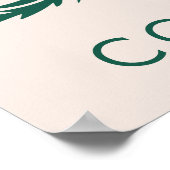 Blume Markt Abstrakt Retro Daisy Poster (Ecke)