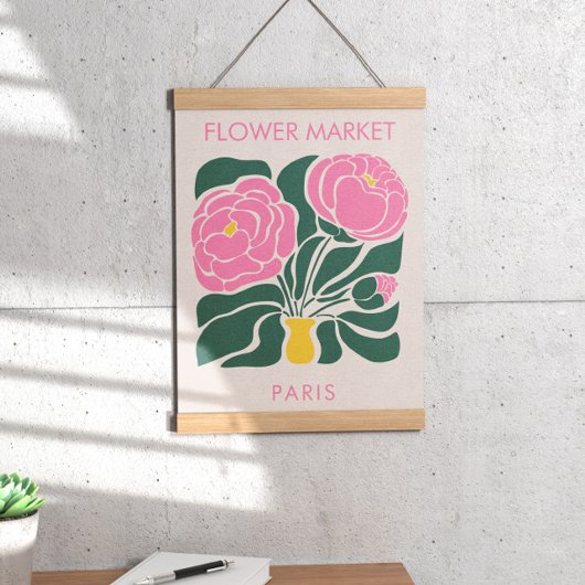 Blume Markt Abstrakt Retro-Peak Poster