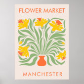 Blume Markt Abstrakte Retro-Dioden Poster (Vorne)