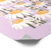 Blume Markt Amsterdam Abstrakt Retro Daisies Poster (Ecke)