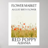 Blume Markt Birma Blume AUGUST Printmedien Poster (Vorne)