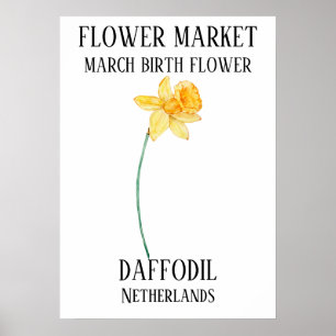 Blume Markt Birma Blume MÄRZ Printmedien Poster