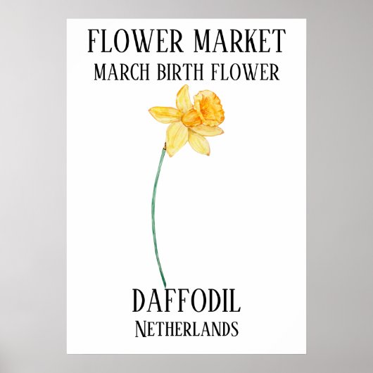 Blume Markt Birma Blume MÄRZ Printmedien Poster (Vorne)