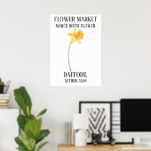 Blume Markt Birma Blume MÄRZ Printmedien Poster (Heimbüro)