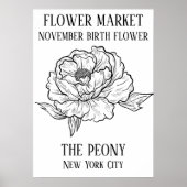 Blume Markt Birma Blume NOVEMBER Kunstdruckerei Poster (Vorne)