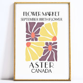 Blume Markt Birma Blume SEPTEMBER Kunstdruckerei Poster