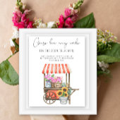 Blume Markt Brautparty schätzen, wie viele Korken Poster