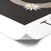 Blume Markt Danke Poster (Ecke)