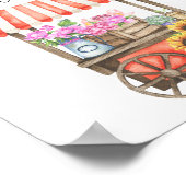 Blume Markt Hilfe für das geschäftige Brautadresse Poster (Ecke)