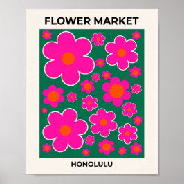 Blume Markt Honolulu Moderne Dekoration Retro Blum