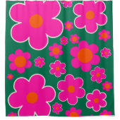 Blume Markt Honolulu Moderne Dekoration Retro Blum Duschvorhang (Vorderseite)