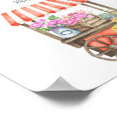 Blume Markt - Ihre Rezepte hier Plakat (Ecke)