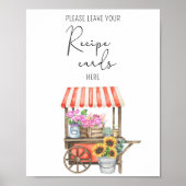 Blume Markt - Ihre Rezepte hier Plakat (Vorne)