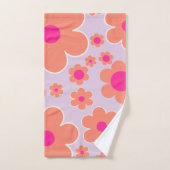 Blume Markt Kopenhagen Retro farbenfrohe Blumen Badhandtuch Set (Handtuch)