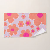 Blume Markt Kopenhagen Retro farbenfrohe Blumen Badhandtuch Set (Handtuch)