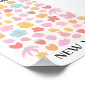 Blume Markt New York Frühjahr Blumengarten Poster (Ecke)