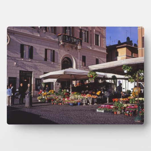 Blume-Markt Rom Fotoplatte (Vorderseite)