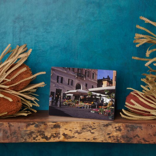 Blume-Markt Rom Fotoplatte (Seite)