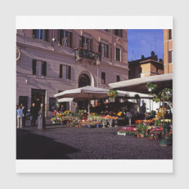 Blume-Markt Rom Magnetkarte