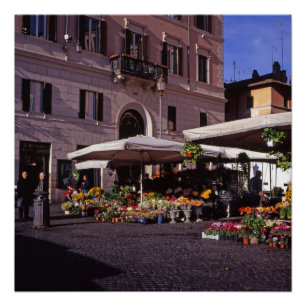 Blume-Markt Rom Poster