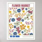 Blume Markt Südostasien Ho Chi Minh Poster (Vorne)