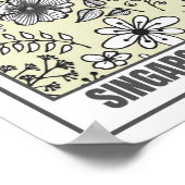 Blume Markt Südostasien Singapur Poster (Ecke)