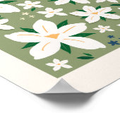 Blume Markt Tokio Modernes Design Poster (Ecke)