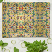 Blume Markt Vintag Gelbe Wildblume Botanische Geschirrtuch (Gefaltet)