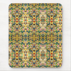 Blume Markt Vintag Gelbe Wildblume Botanische Mousepad