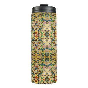 Blume Markt Vintag Gelbe Wildblume Botanische Thermosbecher