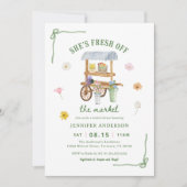 Blume Markt vor dem Brautparty des Marktes Einladung (Vorderseite)