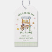 Blume Markt vor dem Brautparty des Marktes Geschenkanhänger (Vorderseite)