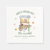 Blume Markt vor dem Brautparty des Marktes Serviette (Vorderseite)