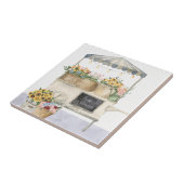 Blume Marktdiagramm Watercolor Kernstück Kunst Fliese (Seite)