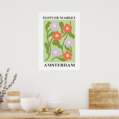 Blume Marktplakat für Wohngestaltung Poster (Küche)